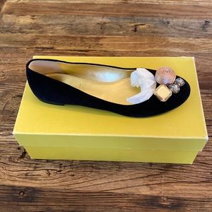 Jcrew Jewel-box suede ballet flat